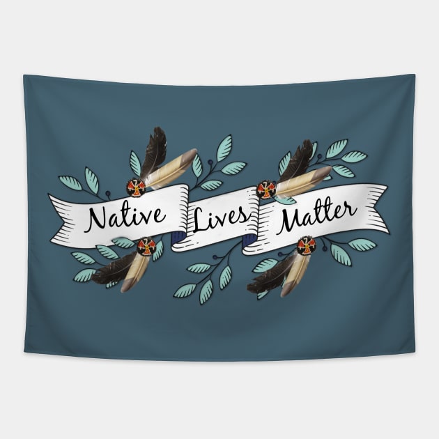 NATIVE LIVES MATTER Tapestry by ArtisticEnvironments