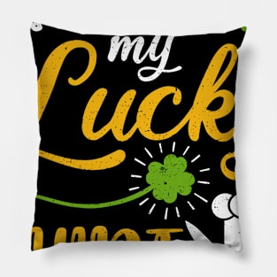 Chef This is My Lucky Shirt St Patrick's Day Pillow