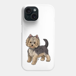 Dog - Yorkshire Terrier - Black and Tan Puppy Cut Phone Case