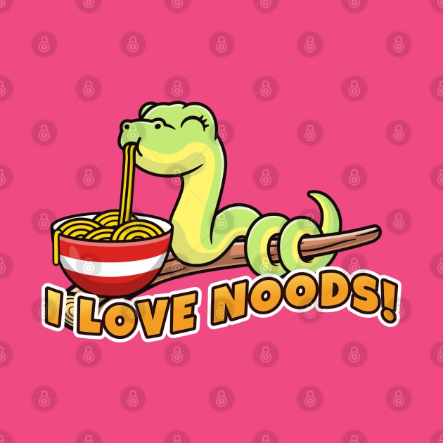 SLURPent say's "I love noods!" by Messy Nessie