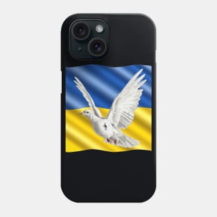 Dove of peace in Ukraine Phone Case