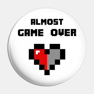 almost gameover pixel heart Pin