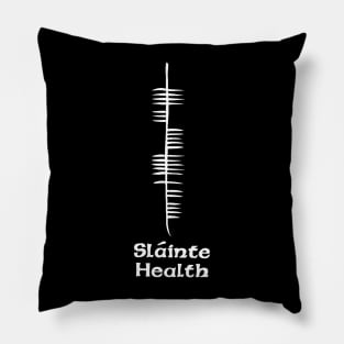 Ogham Slainte Pillow