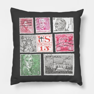 American Stamps Pillow