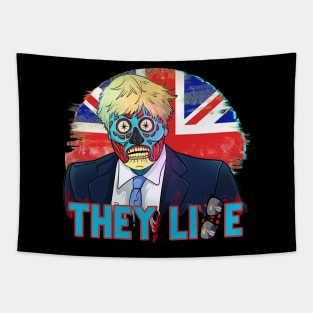 Alien Obey Bojo Politics THEY LIE  Freedom Zombie Boris Tapestry