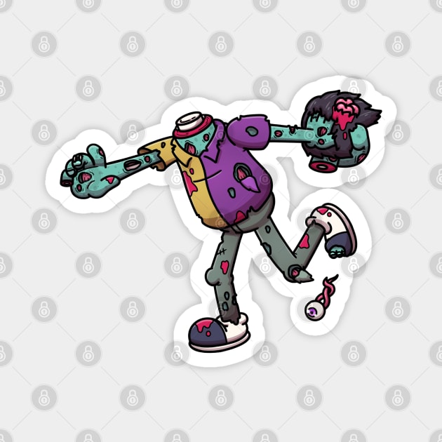 Bowling Zombie Magnet by TheMaskedTooner