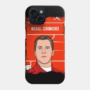 Michael Schumacher Illustration Tribute Phone Case