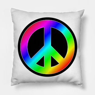 Love and Peace RAINBOW Pillow