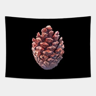 Pine cone - watercolor illustration Tapestry