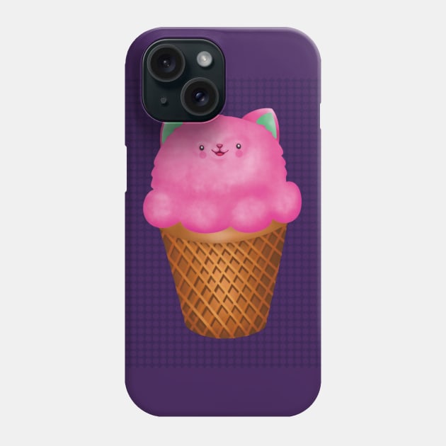 Strawberry Ice Cream Phone Case by Doggomuffin 