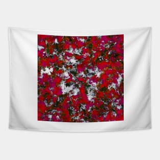 Snow and red Tapestry