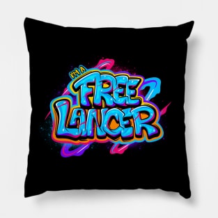 Freelancer Typography Lettering Pillow