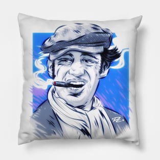 Jean Paul Belmondo - An illustration by Paul Cemmick Pillow