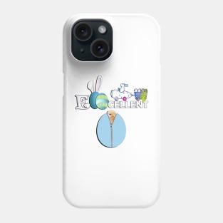 Happy Easter Bunnies & Funny Quote Eggcellent Hoppy Easter Phone Case