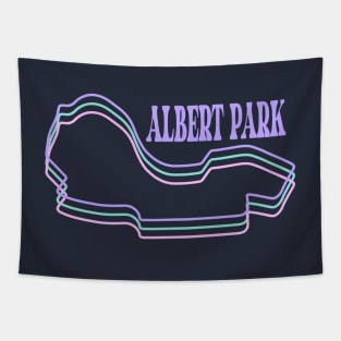 Albert Park Track Outline | Neon Tracks | F1 Tapestry