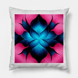 Texture Pink and Blue Surrealism Pillow