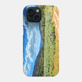 Watercolor of Provo River Valley, at the foot of the Uinta Mountains, Utah Phone Case