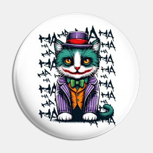 Purrfect Chaos | Cat | Clown | Anti-Hero | Villain Pin