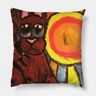 Sunburst cat Pillow