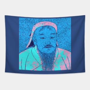 Genghis Khan Portrait 79 Tapestry