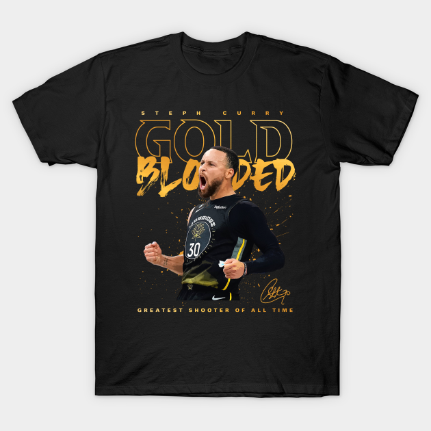 Steph Curry Gold Blooded - Steph Curry Golden State Warriors - T-Shirt ...