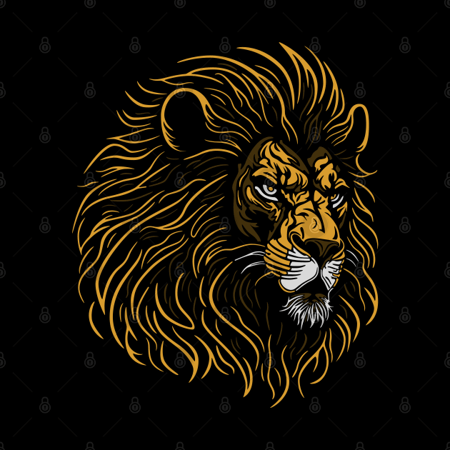 Majestic Lion Head by NeverDrewBefore