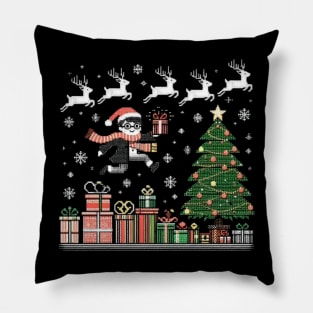 Baby Santa at Christmas vacation Pillow