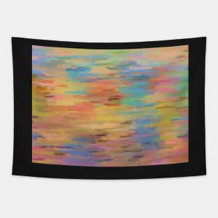 Sunset Reflected in Water Abstract Tapestry