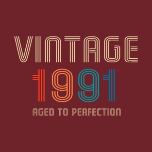 Vintage 1991 Aged to Perfection 30th birthday gift T-Shirt