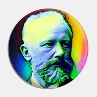 Pyotr Ilyich Tchaikovsky Colourful Portrait | Pyotr Ilyich Tchaikovsky Artwork 6 Pin