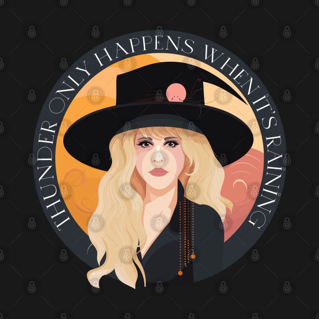 Thunder Only Happens When It's Raining - Stevie Nicks Fan Art by DankFutura