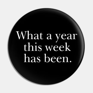 What a year this week has been Funny Pin