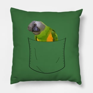 Peeking Pocket Pet - Senegal Parrot Pillow