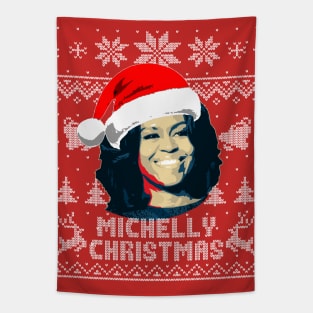 Michelle Obama Michelly Christmas Tapestry