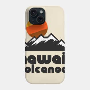 Retro Hawaii Volcanoes ))(( Tourist Souvenir National Park Design Phone Case