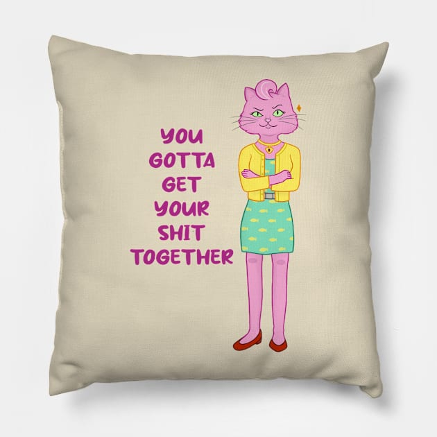 Princess carolyn inspirational quote Pillow by ballooonfish