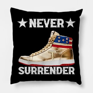 Trump Sneakers Never Surrender Pillow