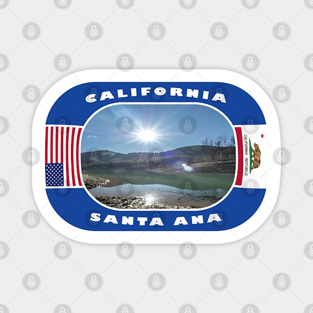 California, Santa Ana City, USA Magnet by DeluxDesign