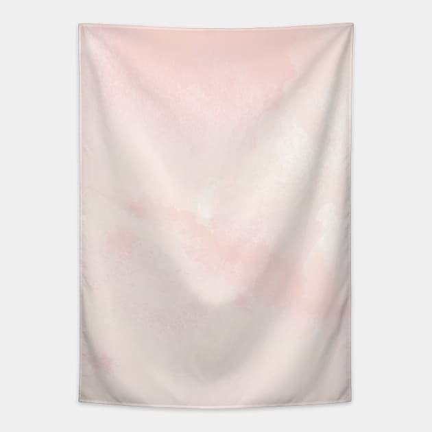 Pastel Pink and White Watercolor Ombre Tapestry by Trippycollage