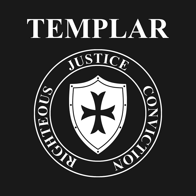 Templar Virtues of the Knights Templar Shield by AgemaApparel