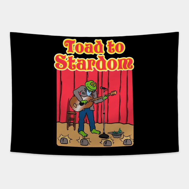 Toad To Stardom-Guitar Tapestry by King Stone Designs