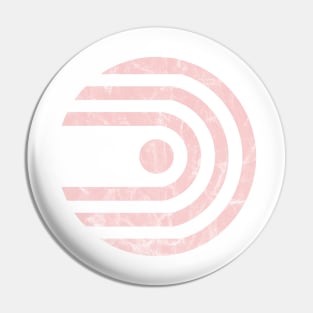 World of Motion Vintage Logo Millennial Pink Distressed Pin