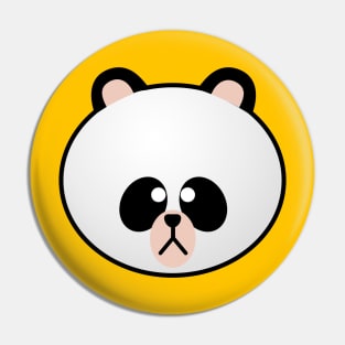 kawaii panda head Pin