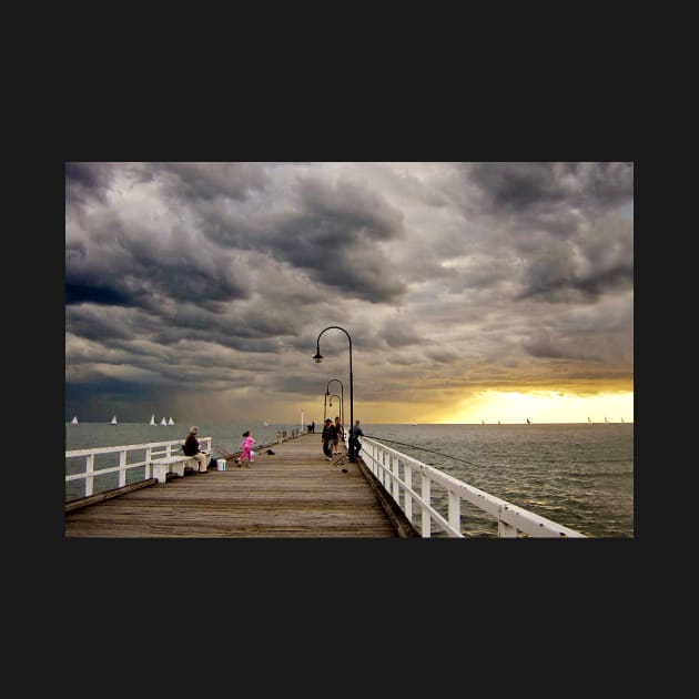 Dusk on St Kilda Pier by rozmcq