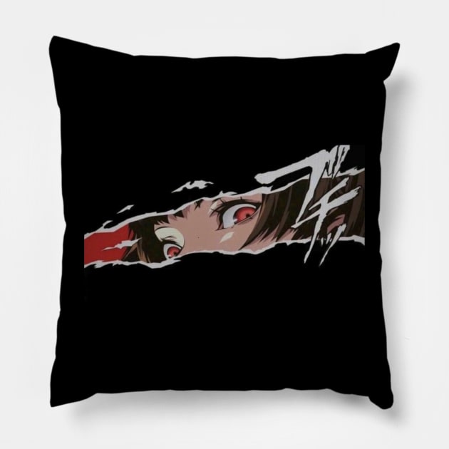 death stare Pillow by luciyamazaki