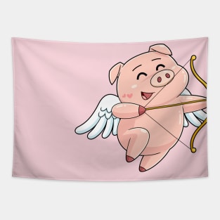 Pig Cupid Tapestry