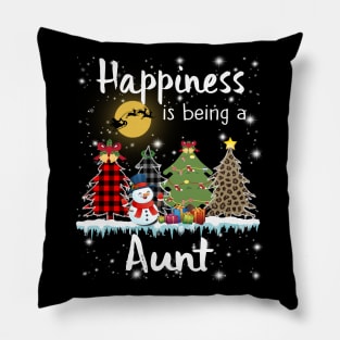 Merry Christmas Happiness Is Being A Aunt Pillow