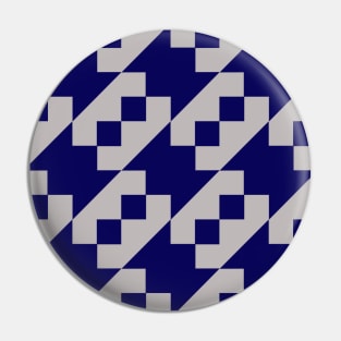 Navy Blue Northern Lights Patchwork Pattern Pin