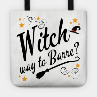 Witch Way to Barre Halloween Tote