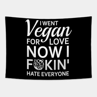 Vegan for Love Tapestry